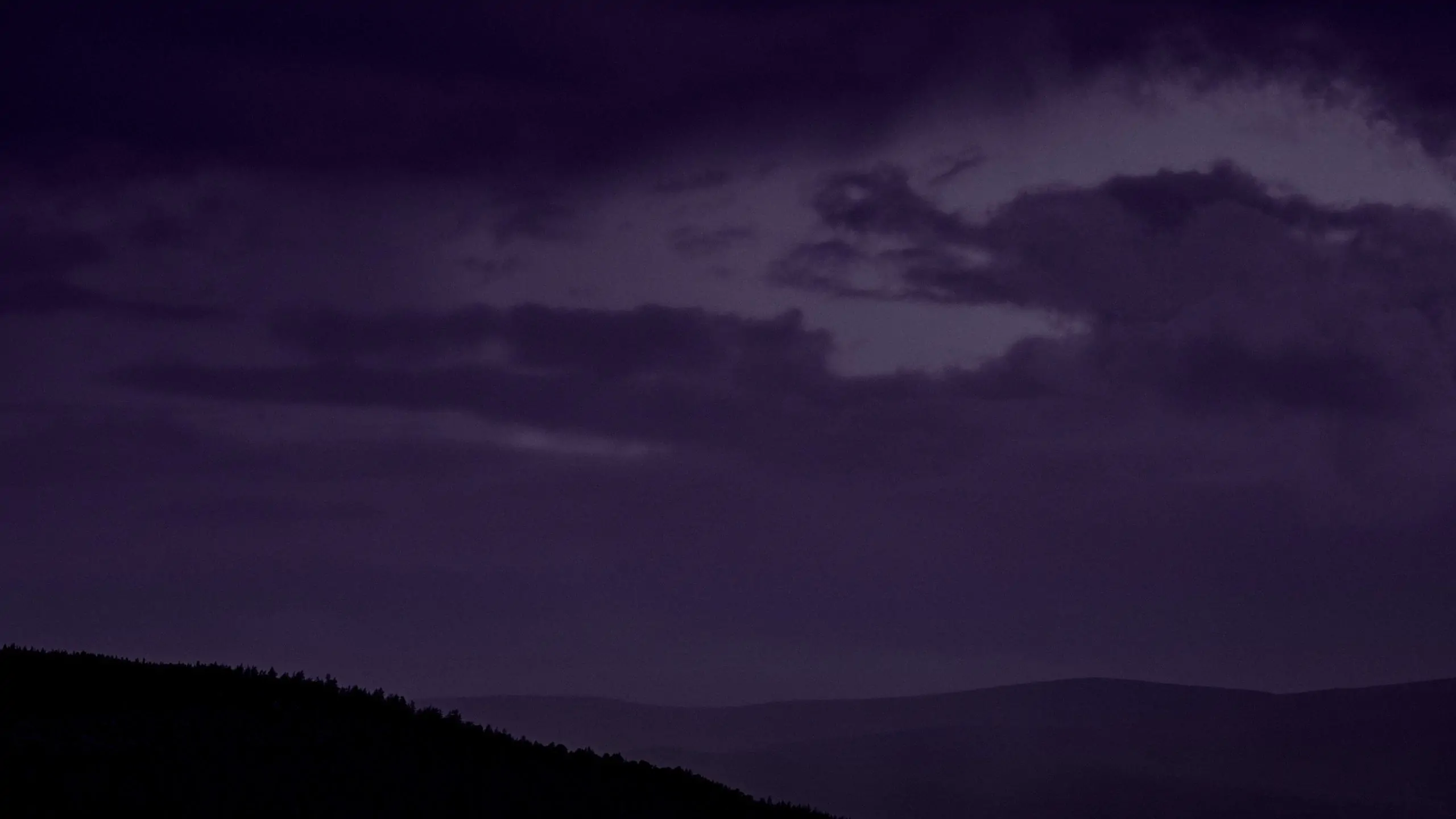 Speyside landscape at night